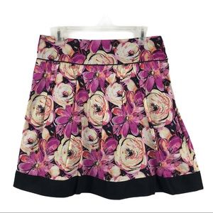 Trixxi Floral Mini Silhouette Skirt